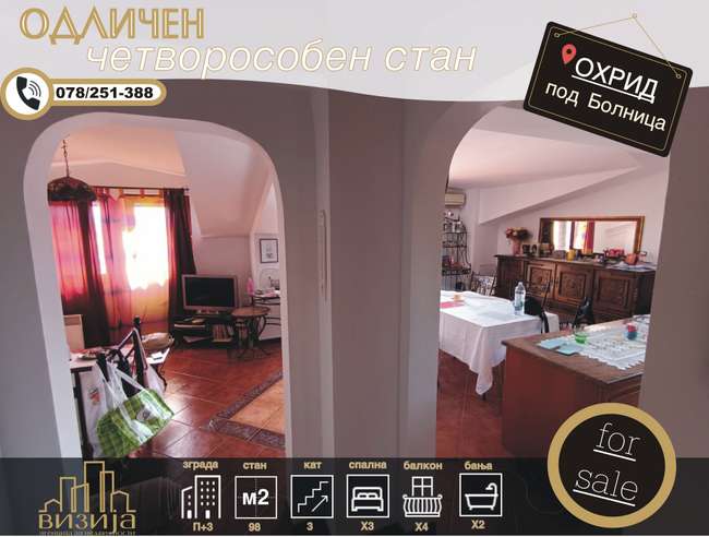 Shitet Banesë me 4 Dhoma - Biljanini Izvori image