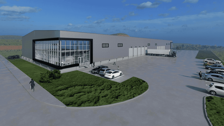 Pronë industriale e re me tokë në Petrovac - 1