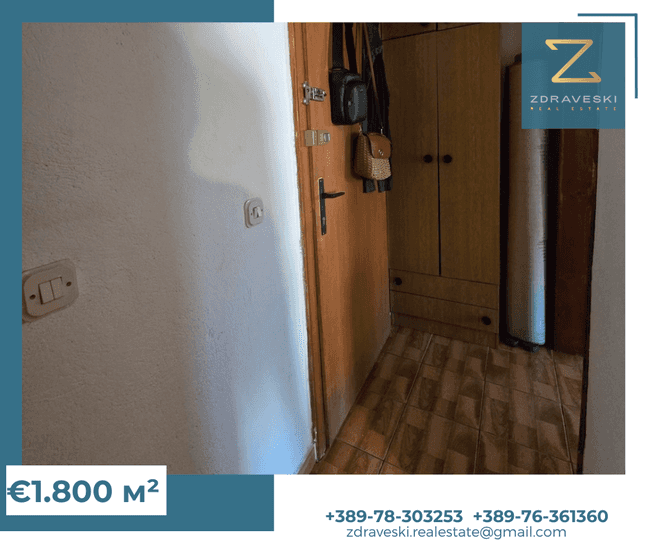 Apartament prej 37m2 në qendër të rreptë - ZDRAVESKI - 2
