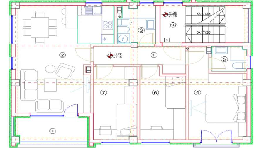 Apartamente me katër dhoma në ndërtim, Bitola - 1