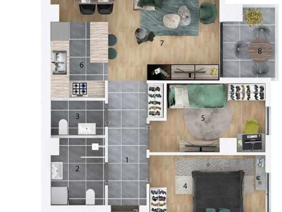 Apartament i Ri në Aerodrom - 1