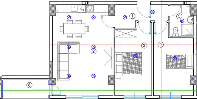 Трособен стан во Охрид Центар 73 мкв - 2