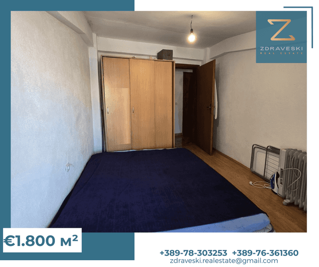 Apartament prej 37m2 në qendër të rreptë - ZDRAVESKI - 3