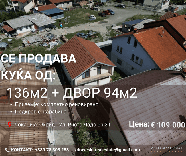 Се продава куќа со двор image