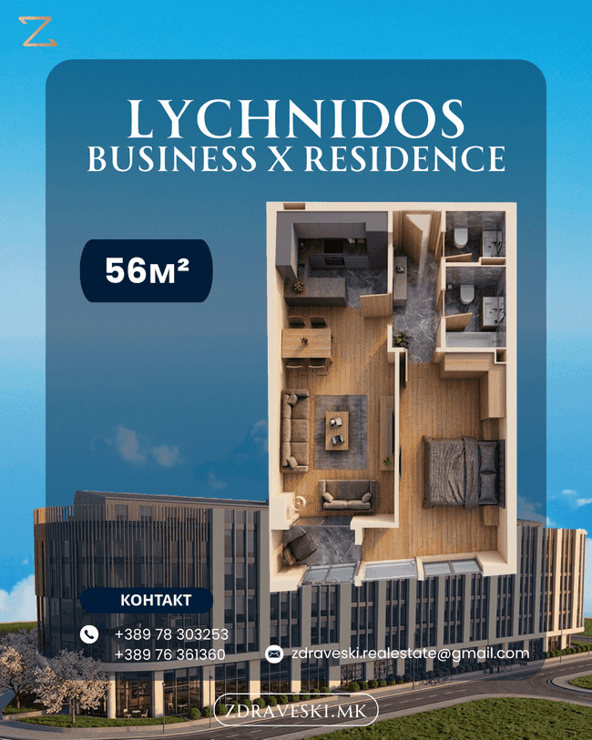Се продава стан во изградба 56m² - slika 2