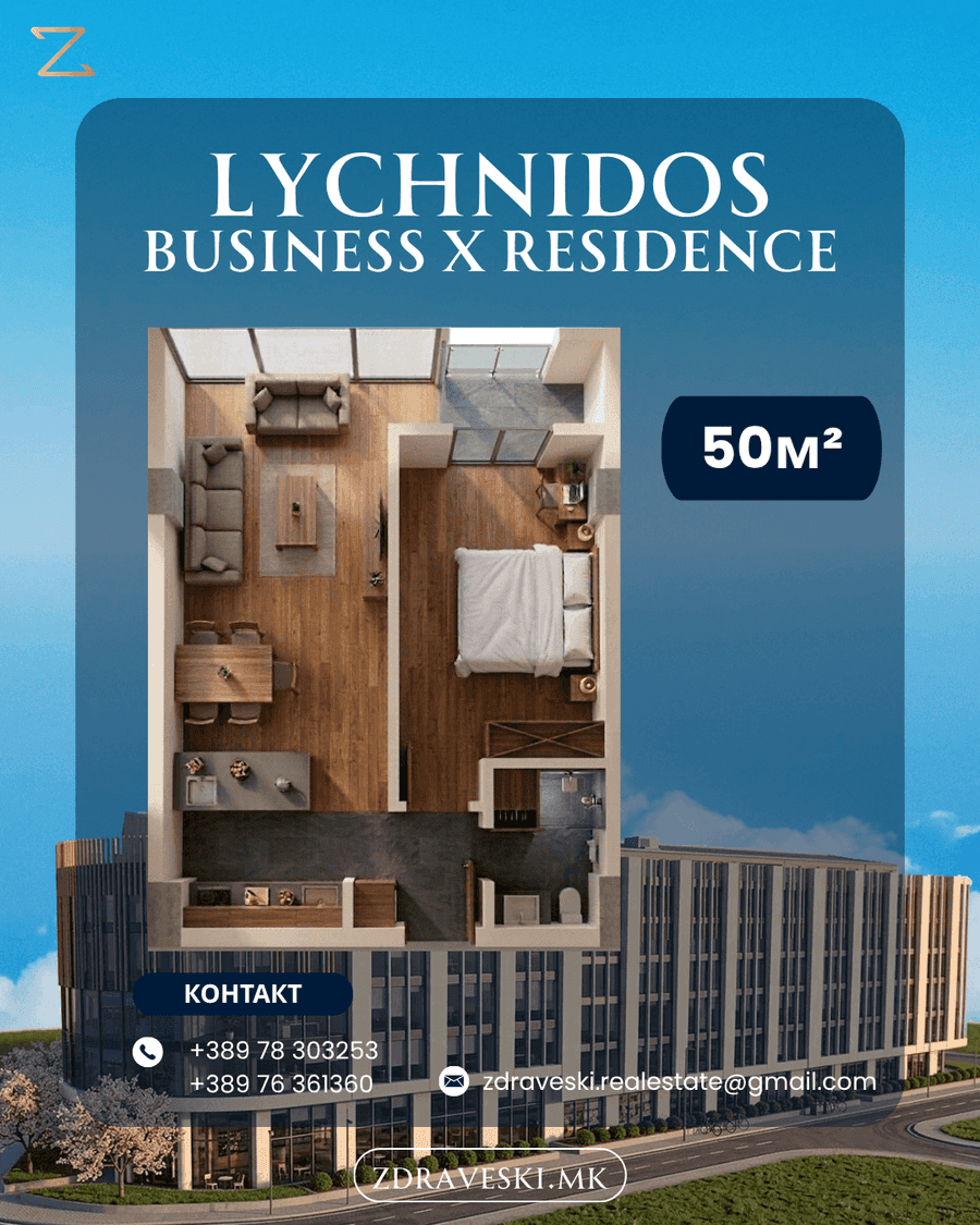 Piso de 1 habitaciones, 50 m²